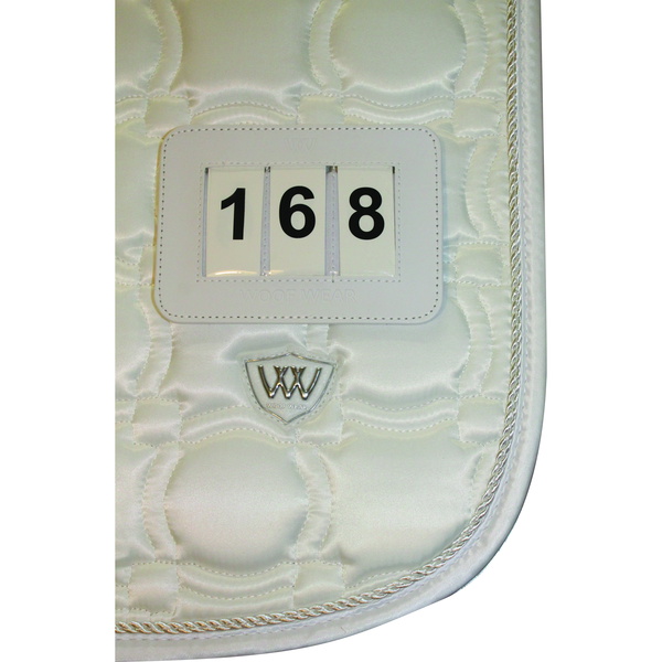 Woof Wear Dressurschabracke Nummer Ws0019 - Weiß